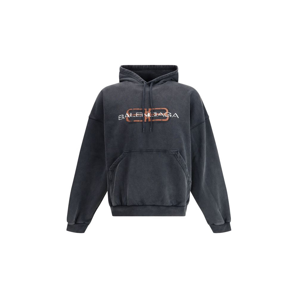 Balenciaga Black Hooded Sweatshirt