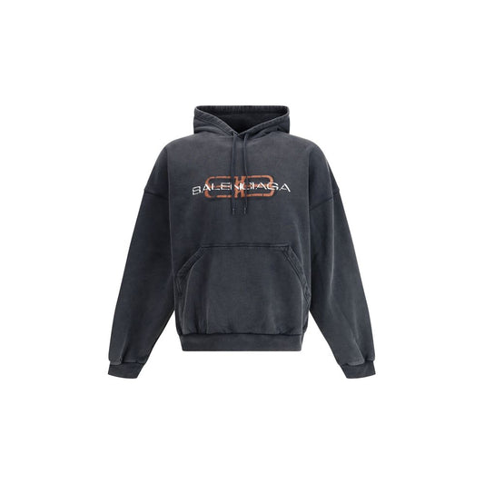 Balenciaga Black Hooded Sweatshirt