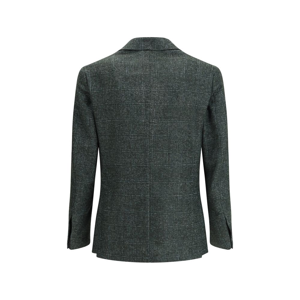 Gi Capri Single-breasted Blazer in Mélange Fabric