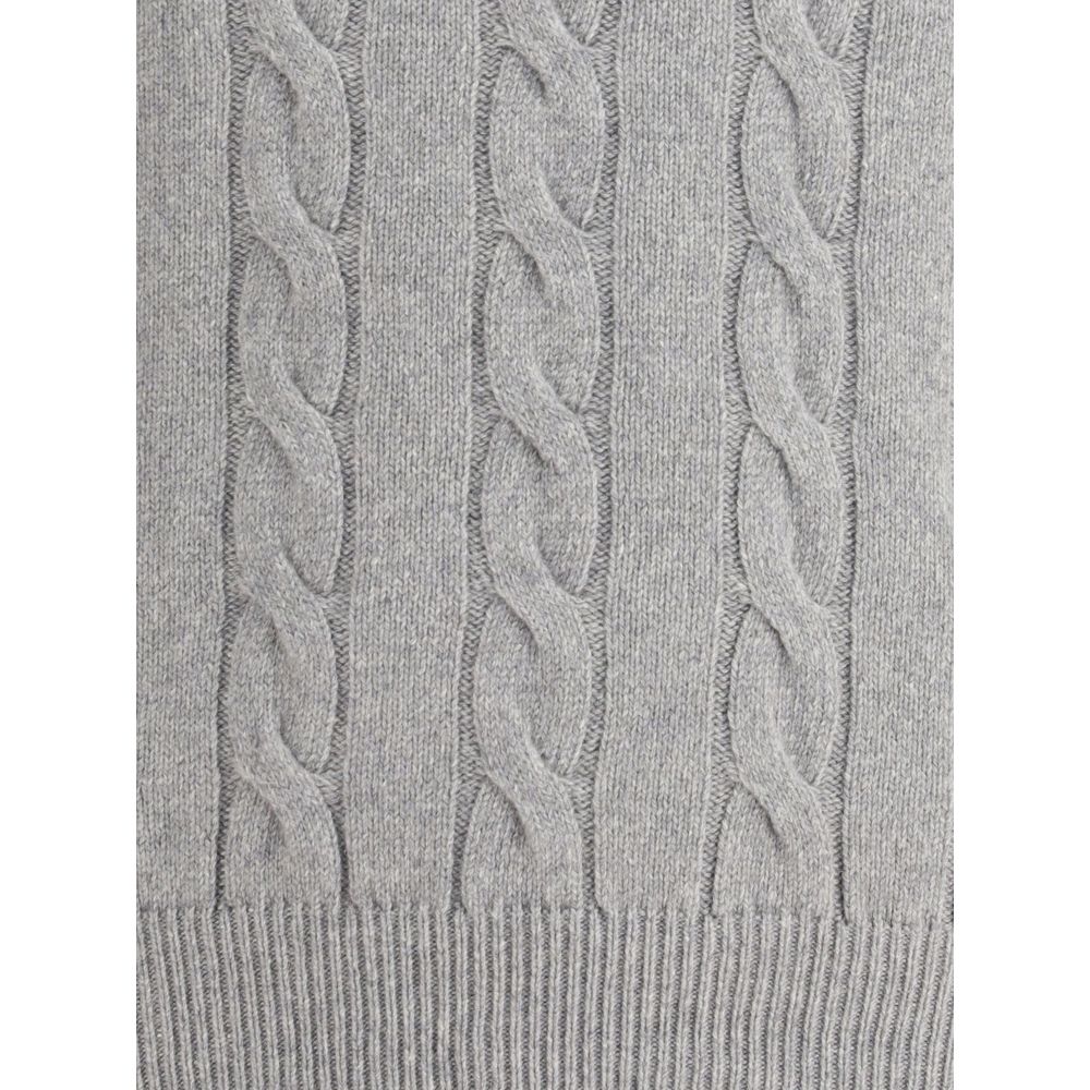 Aragona Cashmere Braided-effect Crewneck Sweater