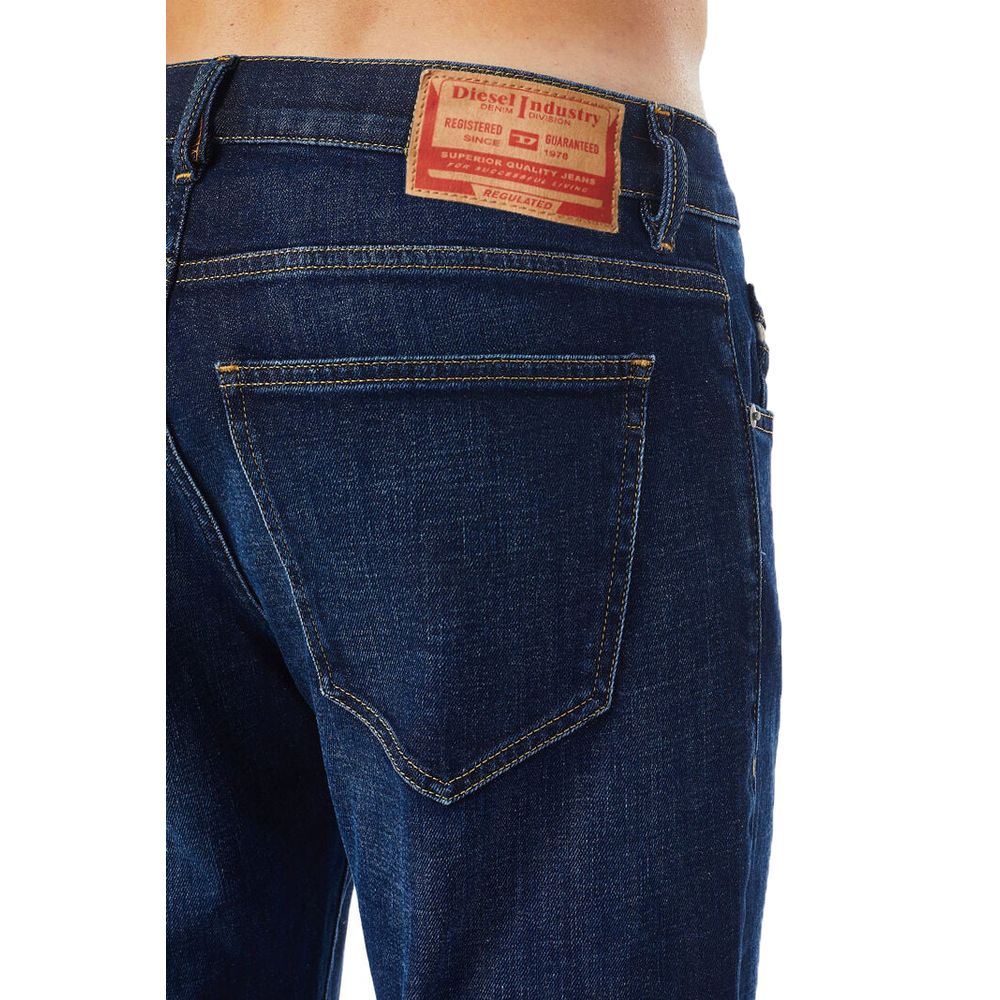 Diesel Blue Cotton Slim-Fit Jeans
