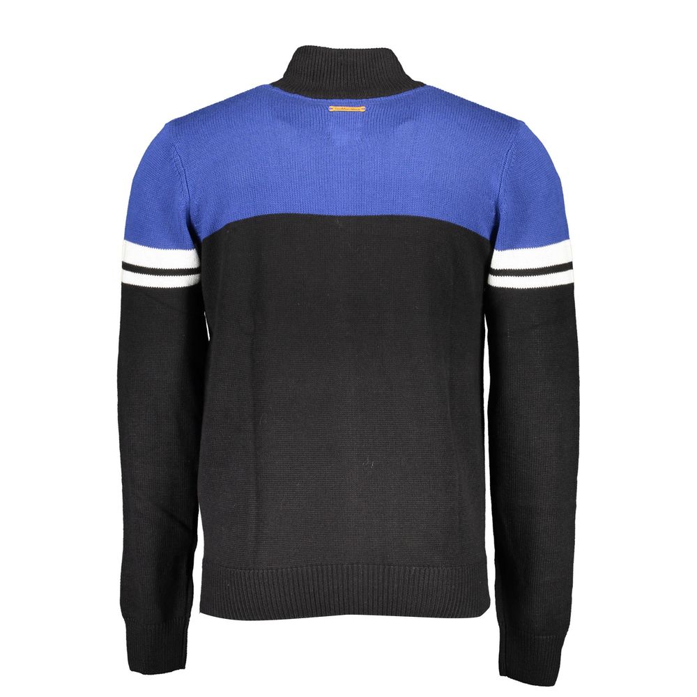 Gianmarco Venturi Black Cotton Sweater Cardigan