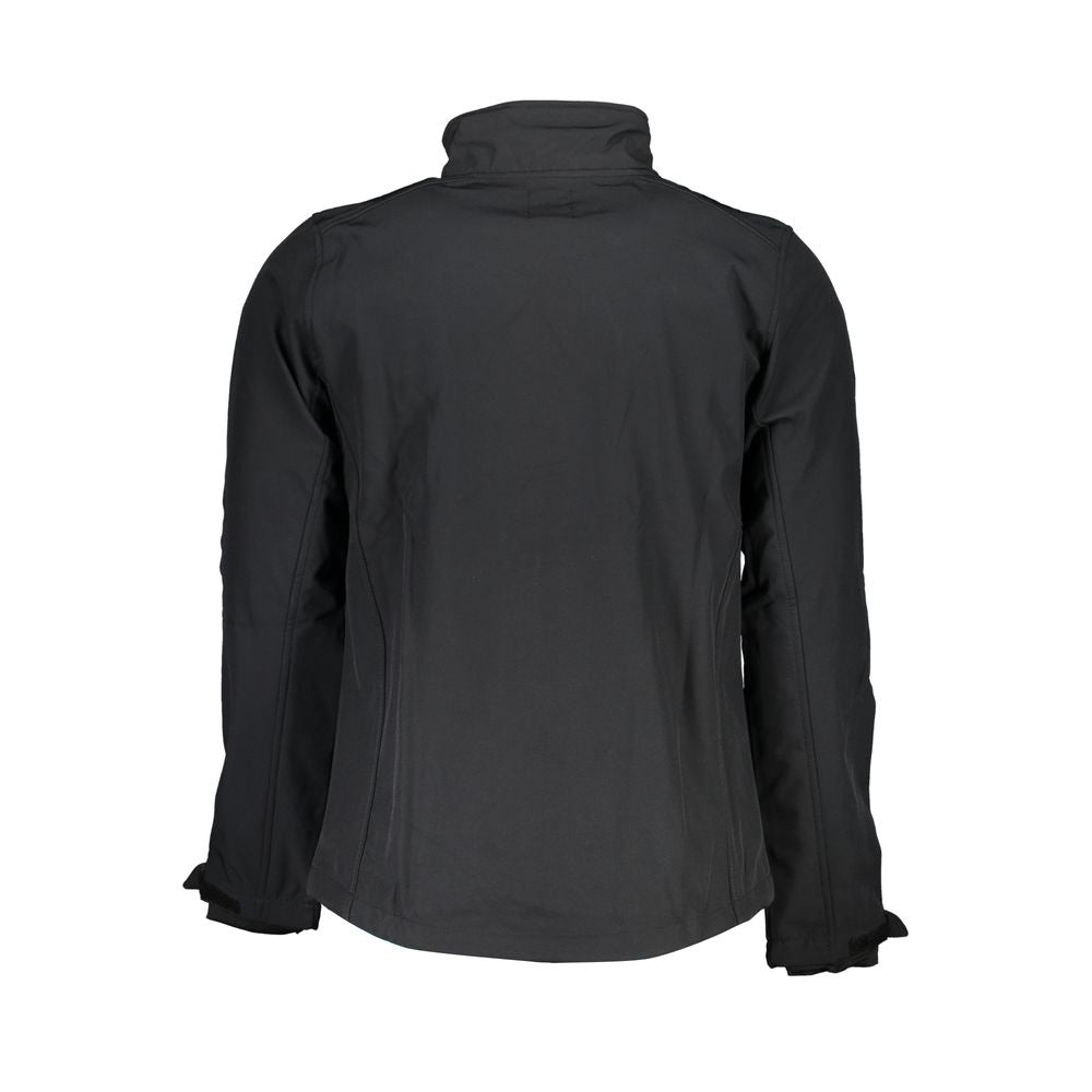 Gianmarco Venturi Black Polyester Soft Shell Jacket for Men
