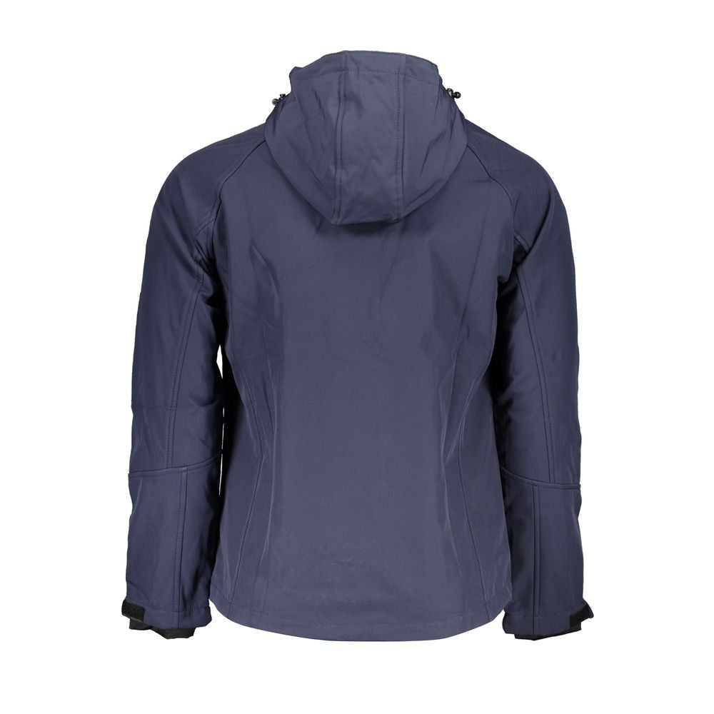 Gianmarco Venturi Blue Polyester Soft Shell Jacket for Men
