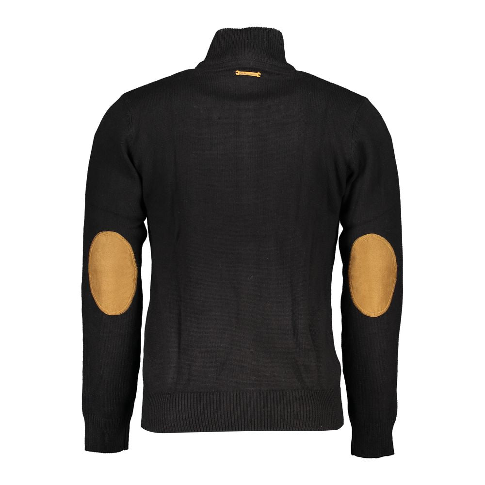 Gianmarco Venturi Black Cotton Sweater Cardigan
