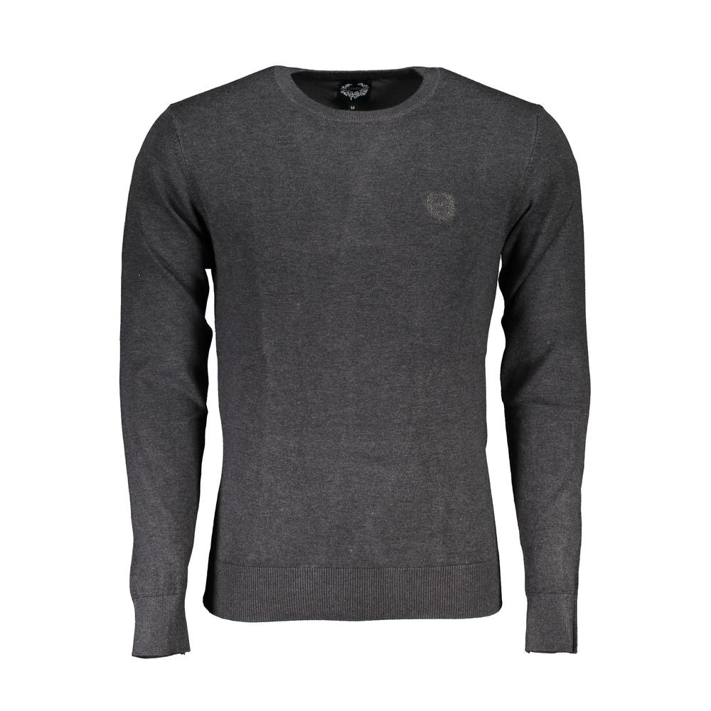 Gianmarco Venturi Gray Viscose Sweater - Effortless Elegance
