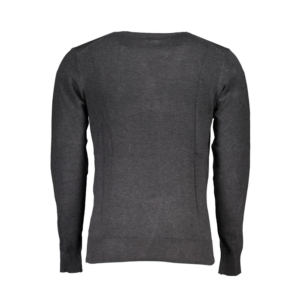 Gianmarco Venturi Gray Viscose Sweater - Effortless Elegance