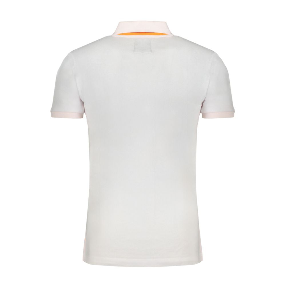 Gianmarco Venturi Stylish White Cotton Polo Shirt