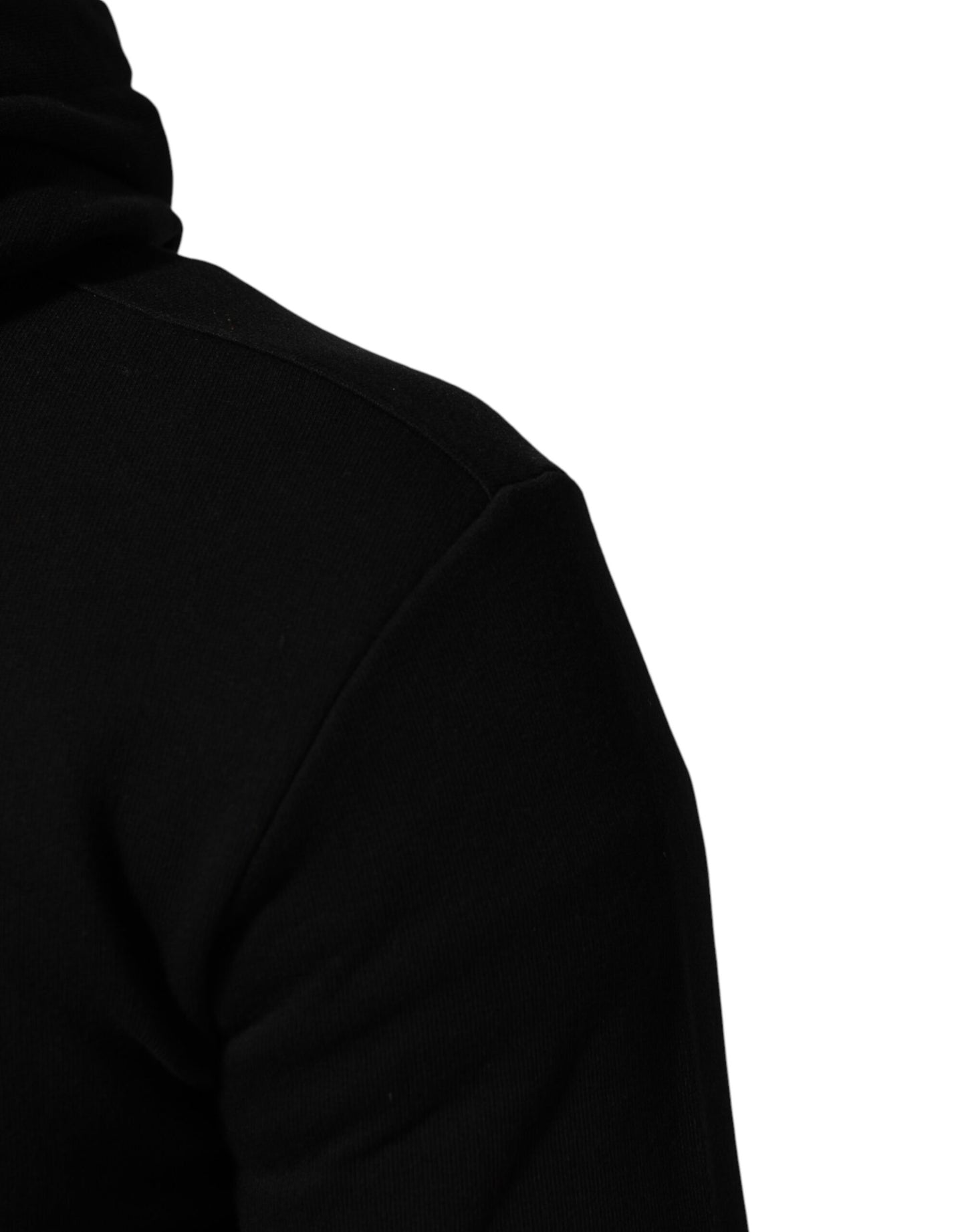 Dolce & Gabbana Black Cotton Hooded Sweatshirt for Men