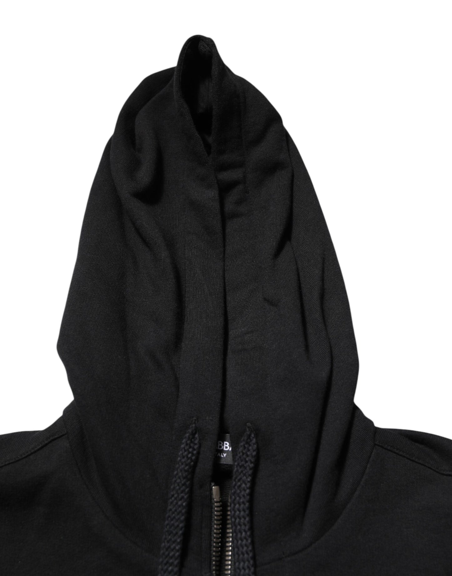 Dolce & Gabbana Black Cotton Hooded Sweatshirt for Men