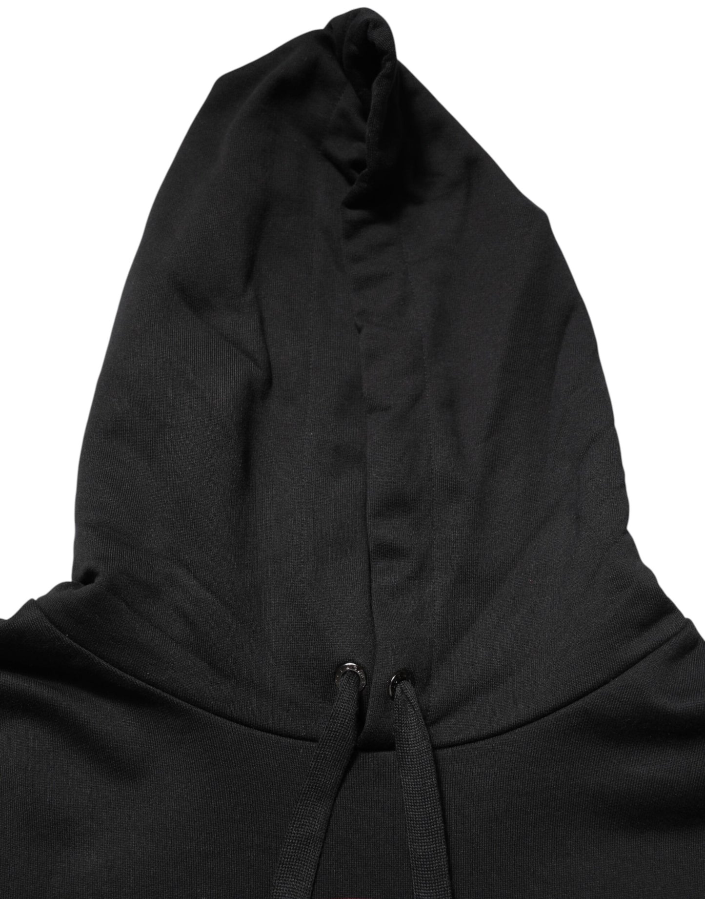 Dolce & Gabbana Black Printed Hooded Sweatshirt for Men