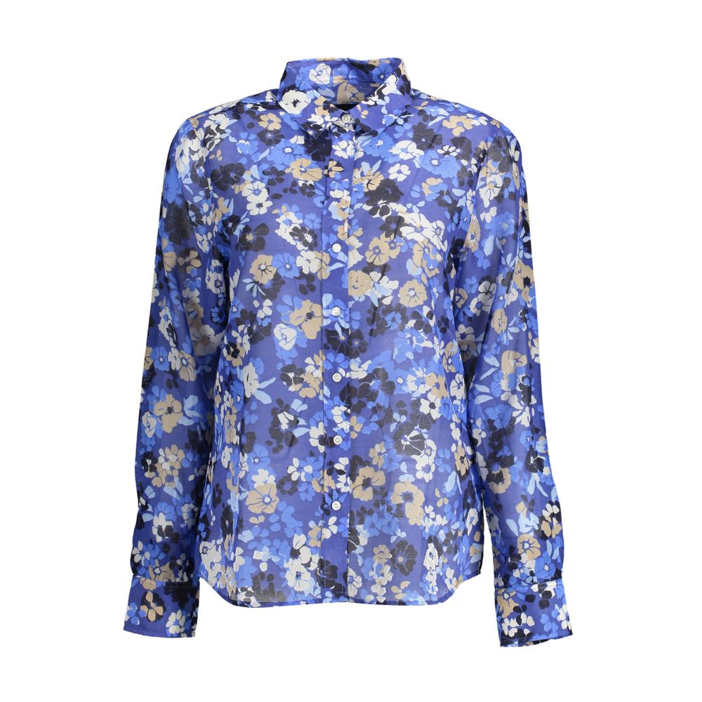 Gant Blue Cotton Shirt - Elegant Long Sleeve Style