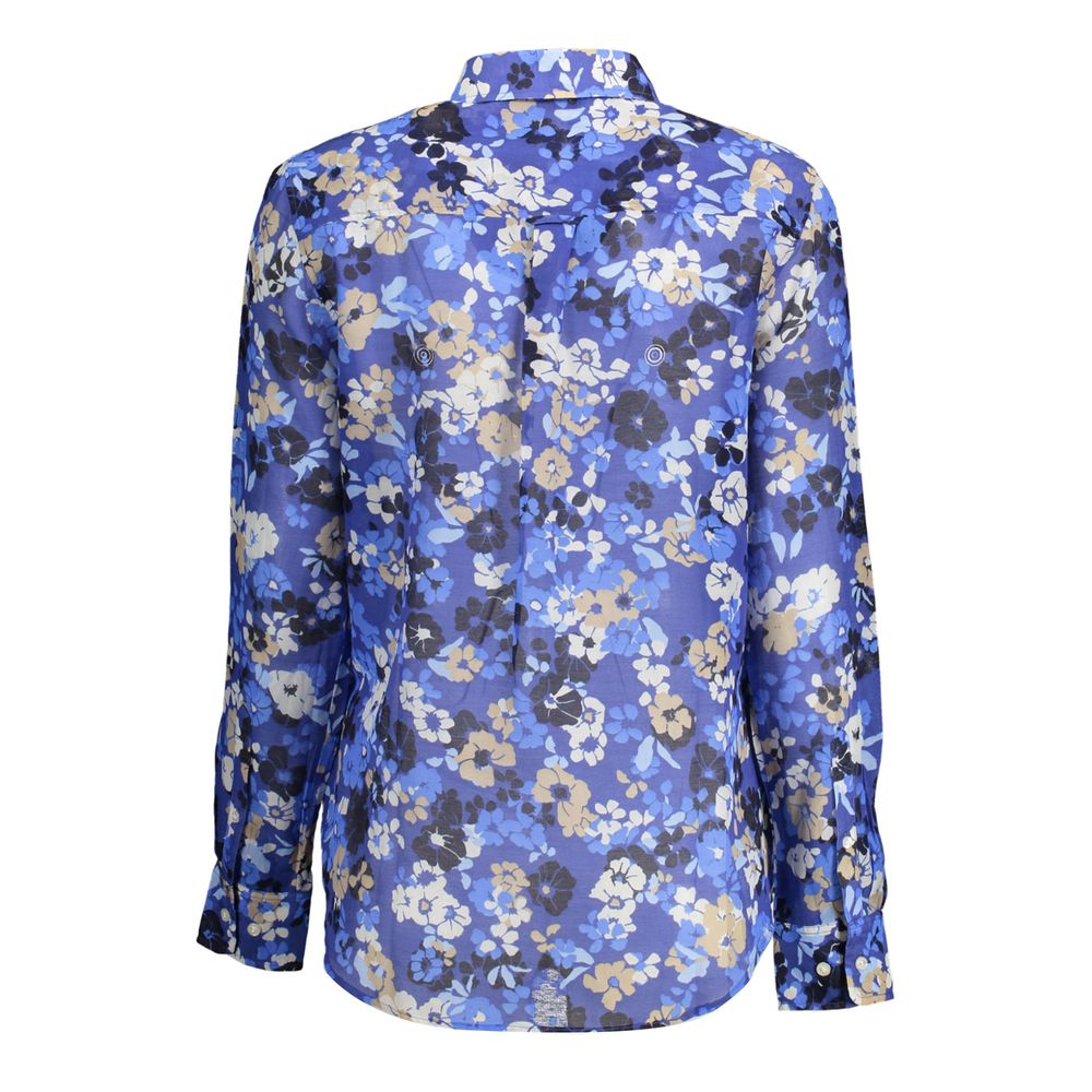 Gant Blue Cotton Shirt - Elegant Long Sleeve Style