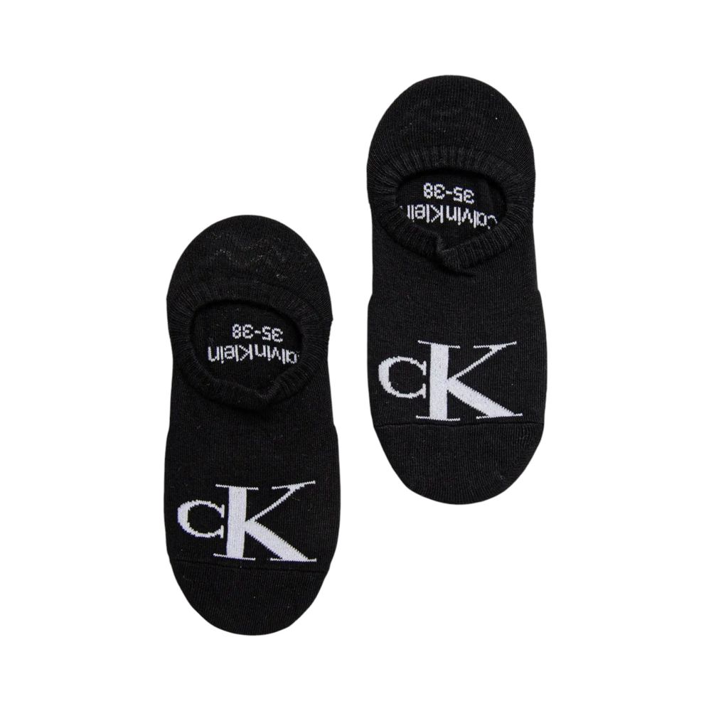 Calvin Klein Jeans Black Cotton Footie Socks