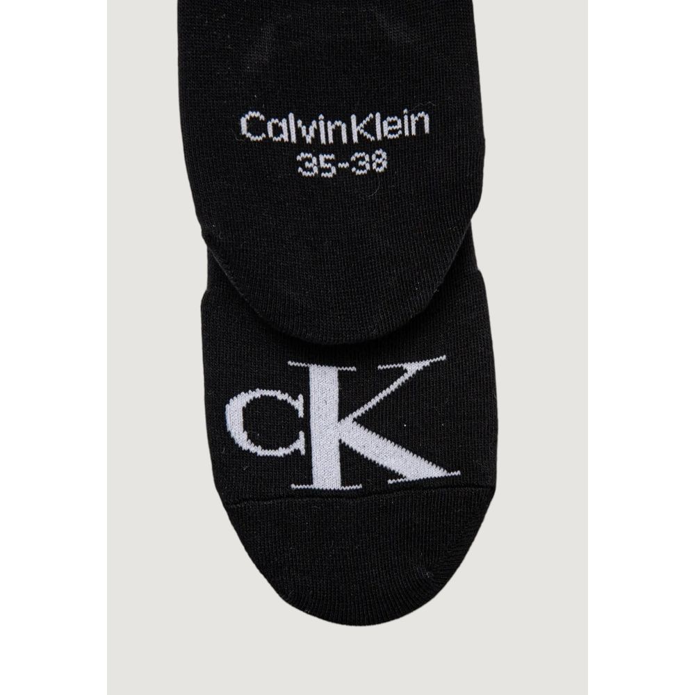Calvin Klein Jeans Black Cotton Footie Socks