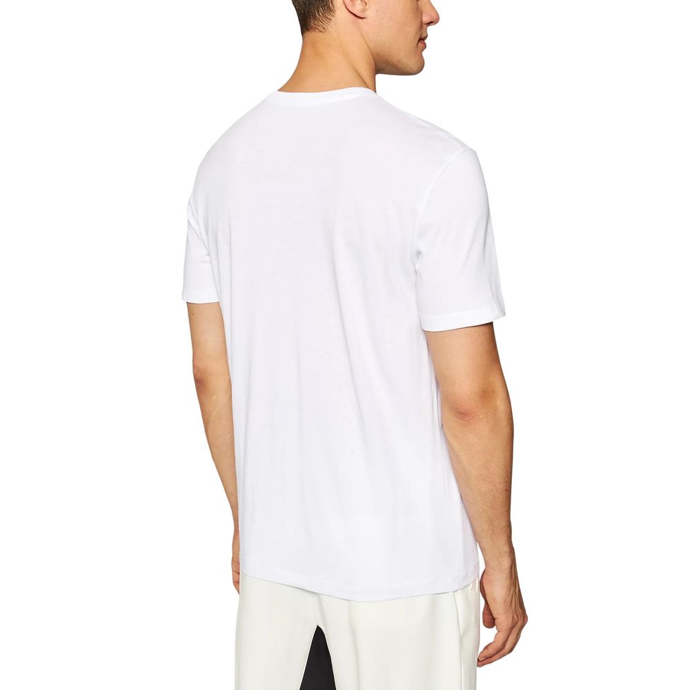 Armani Exchange White Cotton T-Shirt for Men
