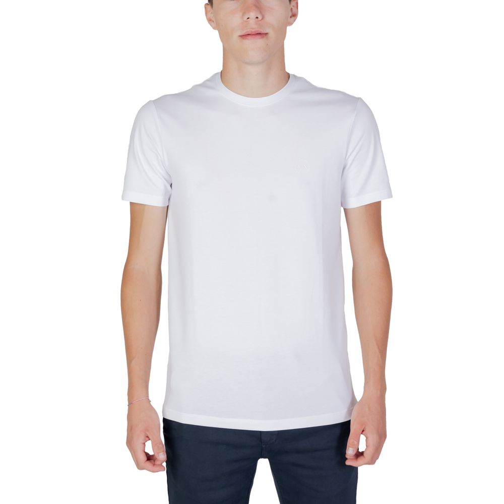 Armani Exchange White Cotton T-Shirt for Men
