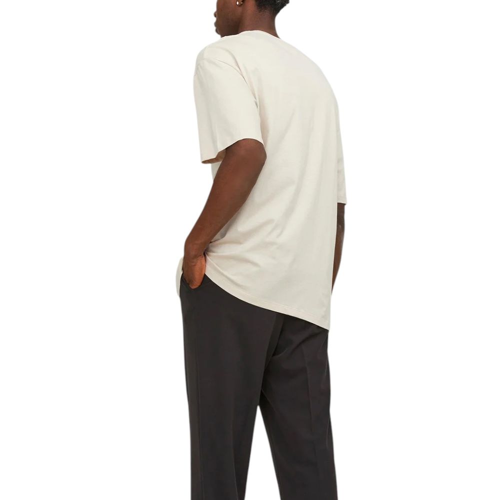 Jack & Jones Beige Cotton T-Shirt - JEBRADLEY TEE SS O-NECK NOOS