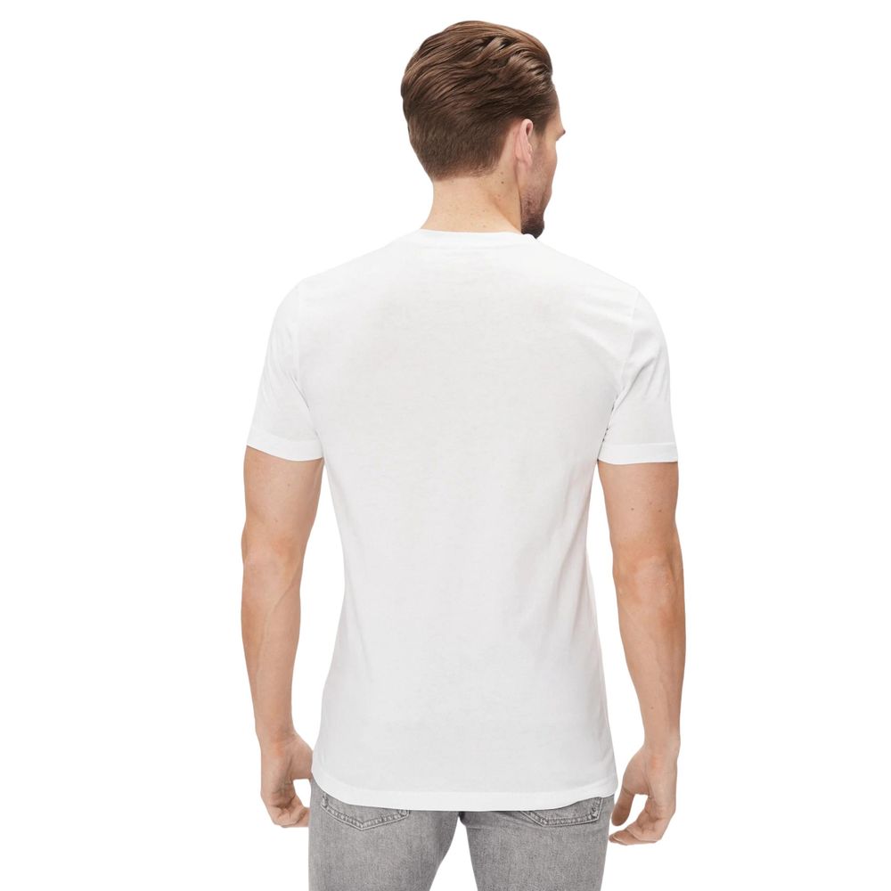 Calvin Klein Jeans White Cotton T-Shirt for Men