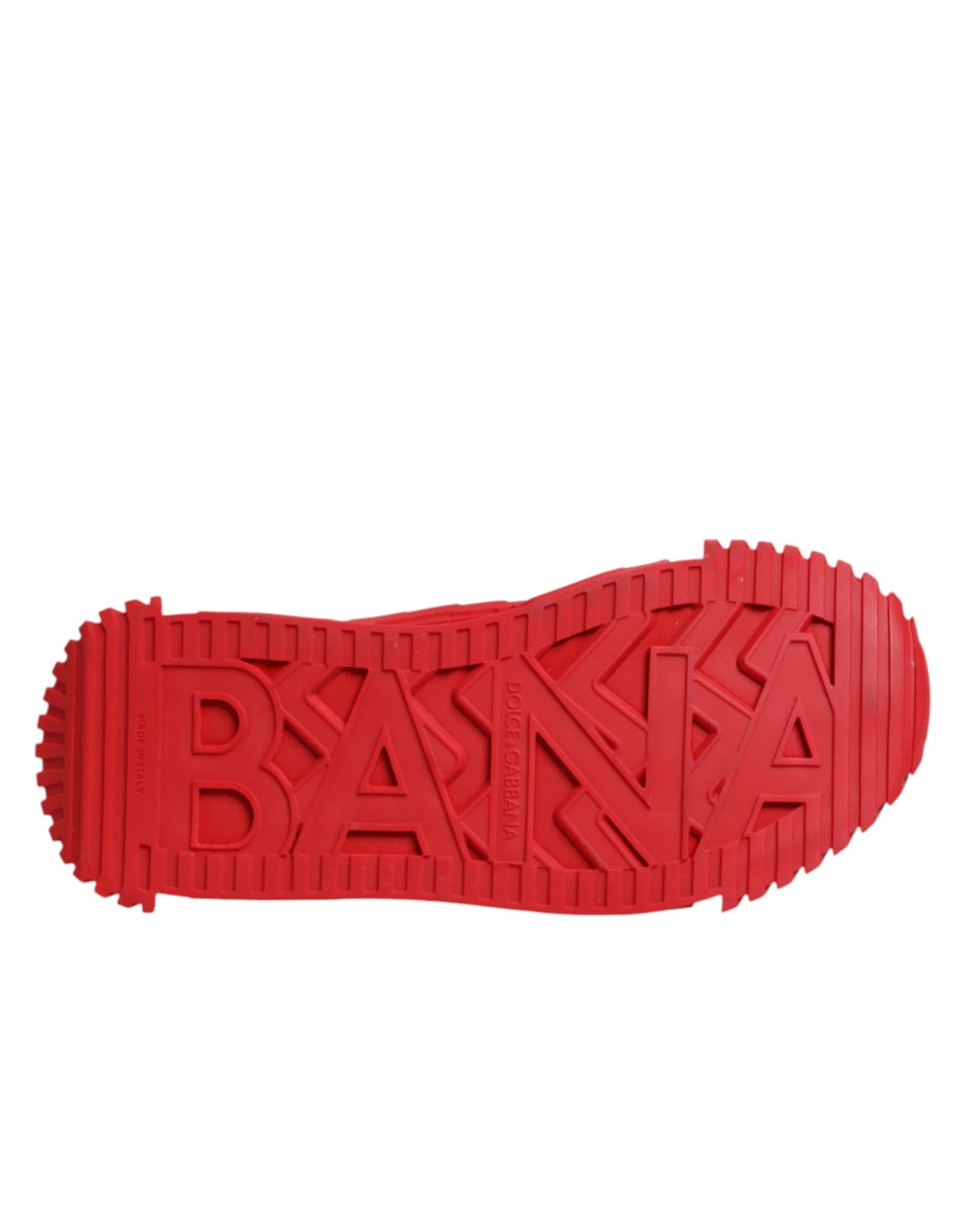 Dolce & Gabbana Red Logo Lace Low Top NS1 Sneakers