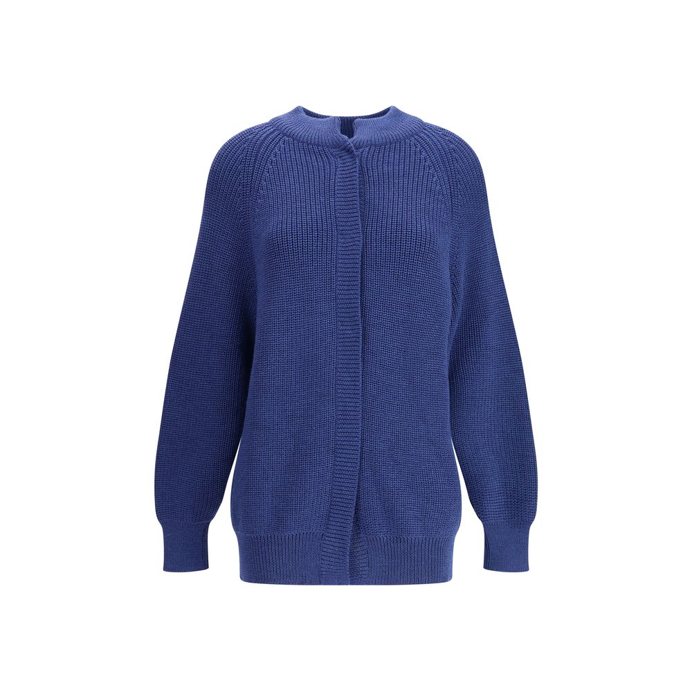 Ella Bomber Sweater with Hook-and-Eye Closure