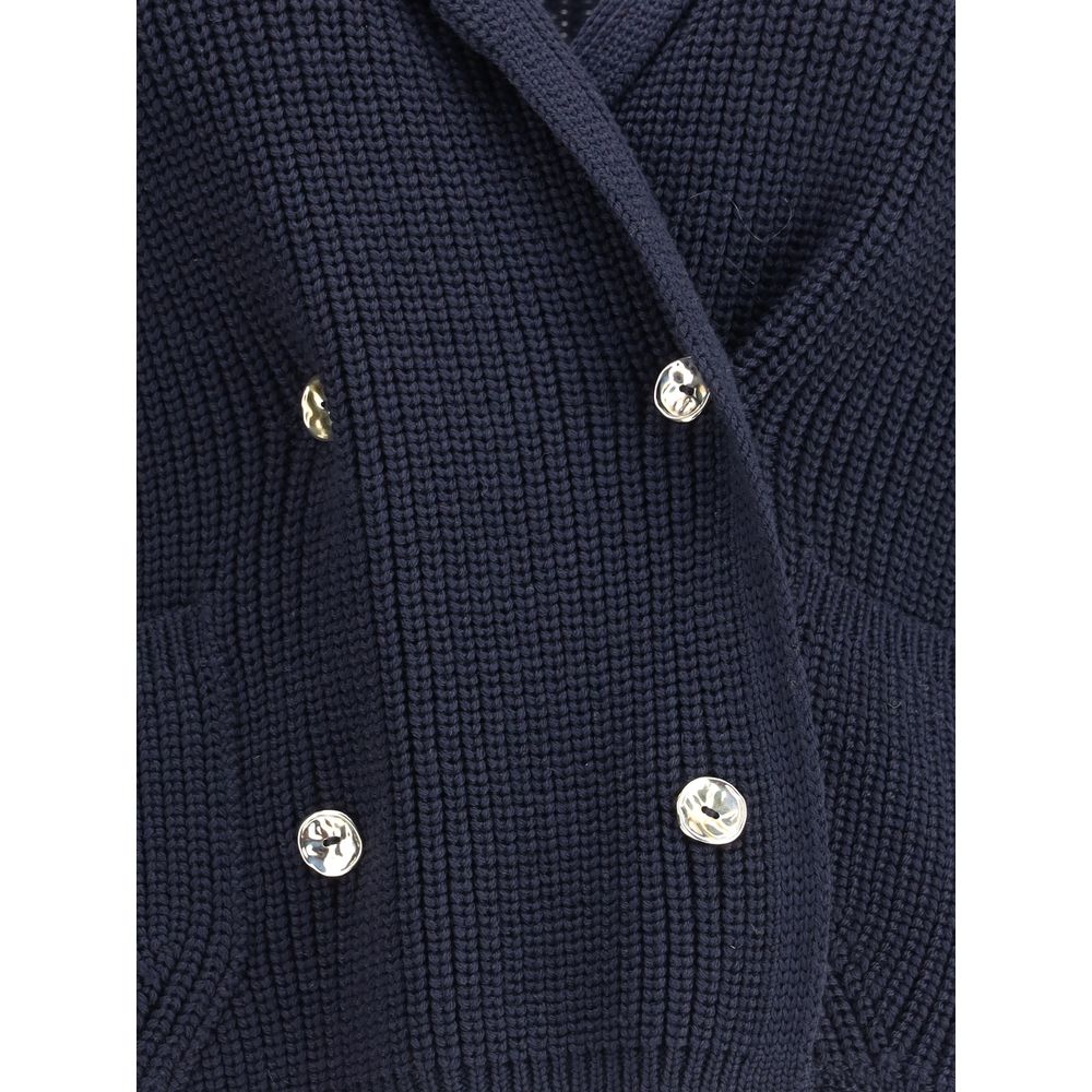 Ella Short Cardigan with Hook-and-Eye Closure