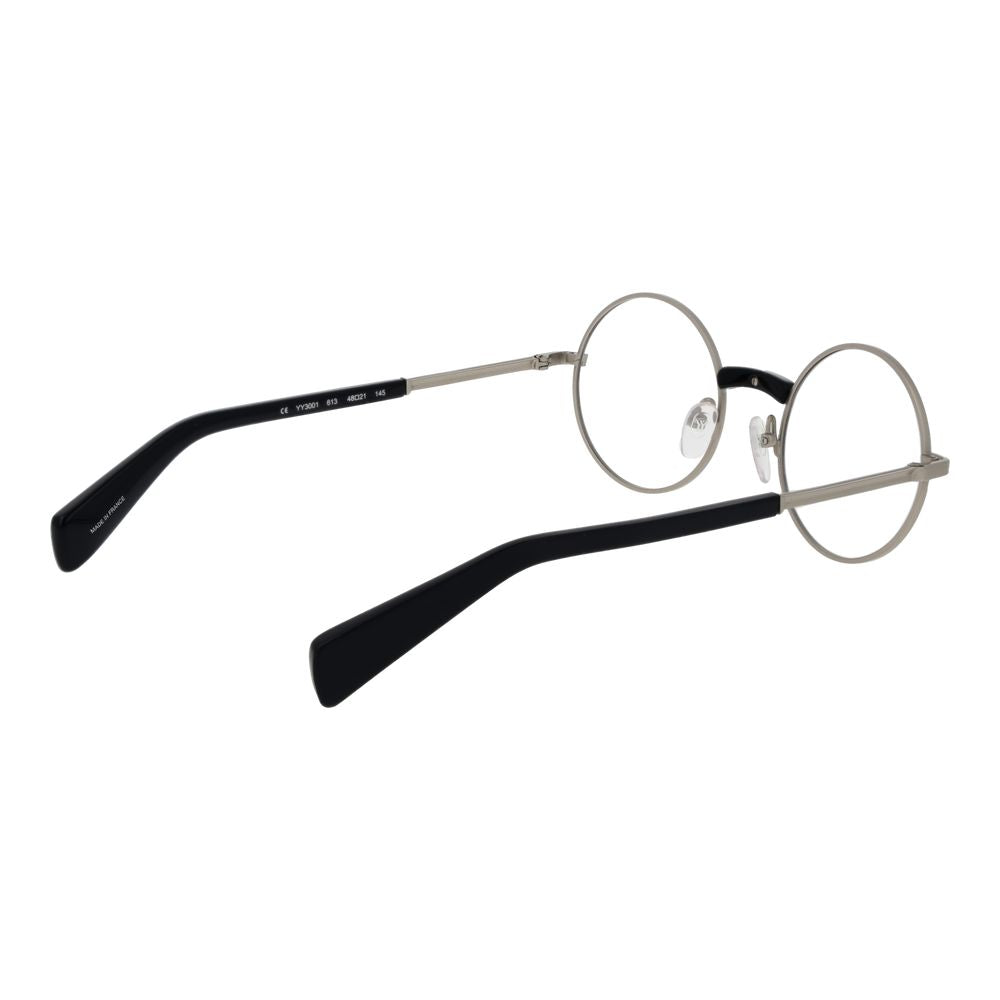 Yohji Yamamoto Unisex Optical Glasses – Silver Full-Rim Frame
