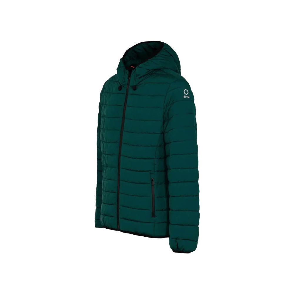 Suns Green Polyester Jacket - Stylish Functionality for All Seasons