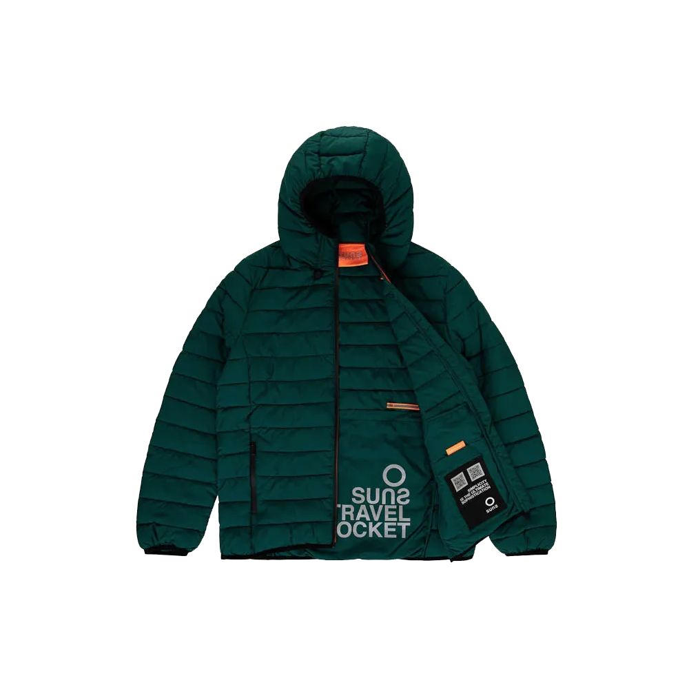 Suns Green Polyester Jacket - Stylish Functionality for All Seasons