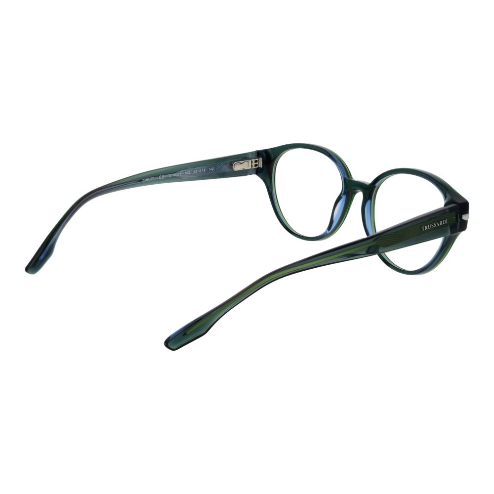 Trussardi Women’s Green Optical Glasses – Full-Rim Frame