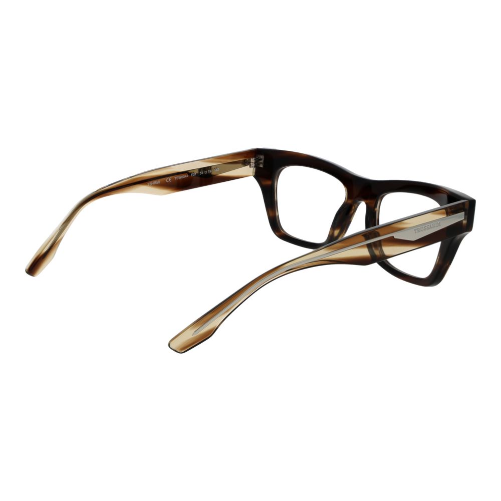 Trussardi Women’s Optical Glasses – Brown Full-Rim Frame
