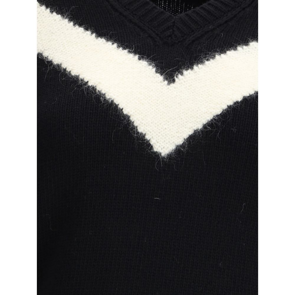 Valentino Wool Sweater with Bow Detail