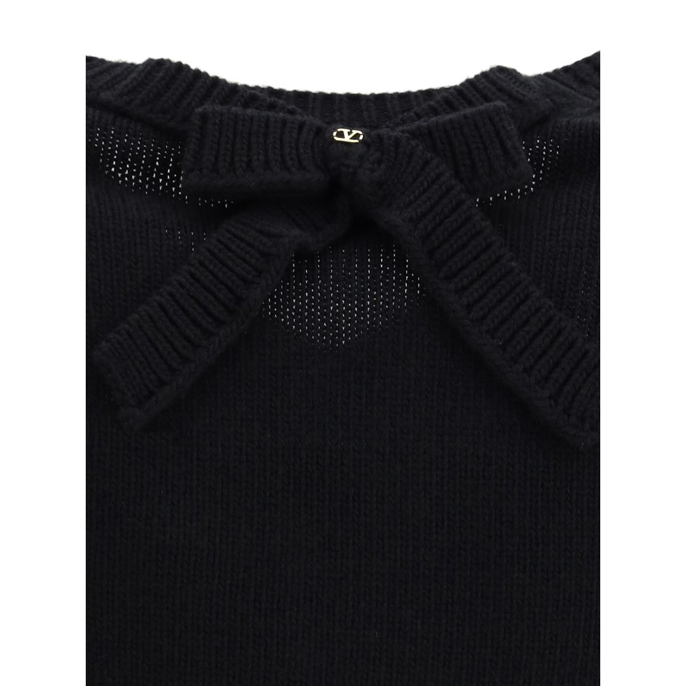 Valentino Wool Sweater with Bow Detail