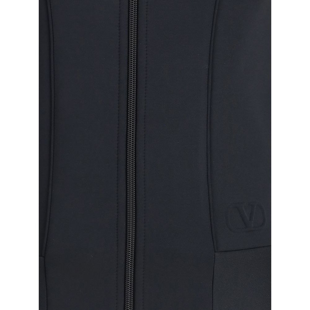 Valentino Structured Technical Jersey Sweatshirt