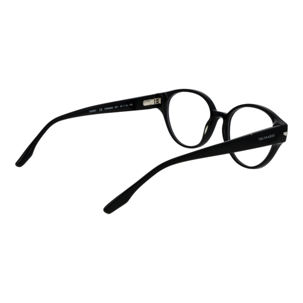 Trussardi Women's Optical Glasses – Black Oval Frame, 53mm