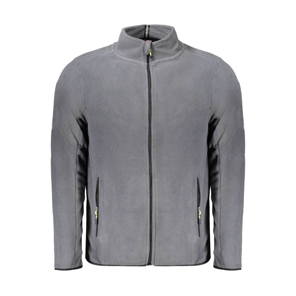 Norway 1963 Gray Polyester Sweatshirt with Zip Pockets