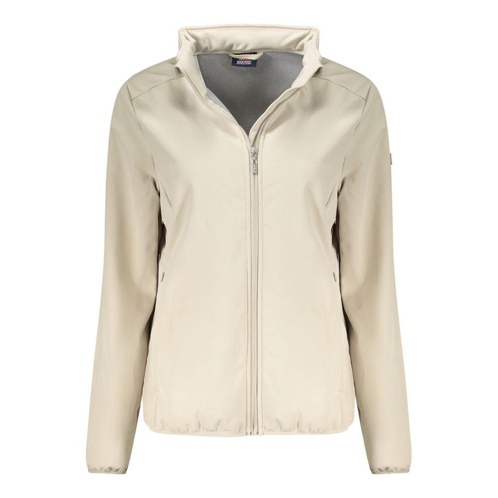 Norway 1963 Beige Soft Shell Jacket with Removable Hood