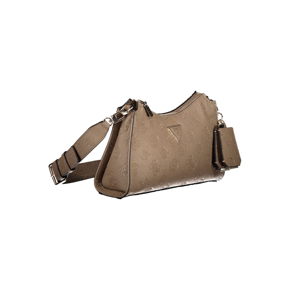 Guess Jeans Beige CRESIDIA II Bag – Faux Leather, Chic Everyday Essential