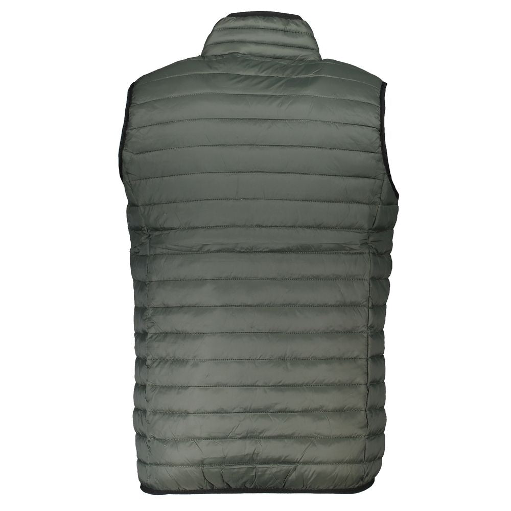 Gianmarco Venturi Green Polyamide Sleeveless Padded Gilet Jacket