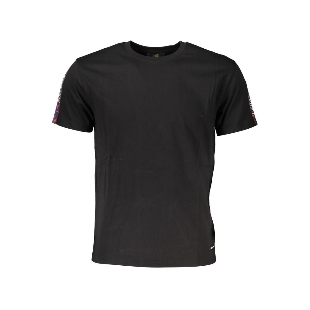 Cavalli Class Black Cotton T-Shirt: Elevate Your Everyday Wardrobe