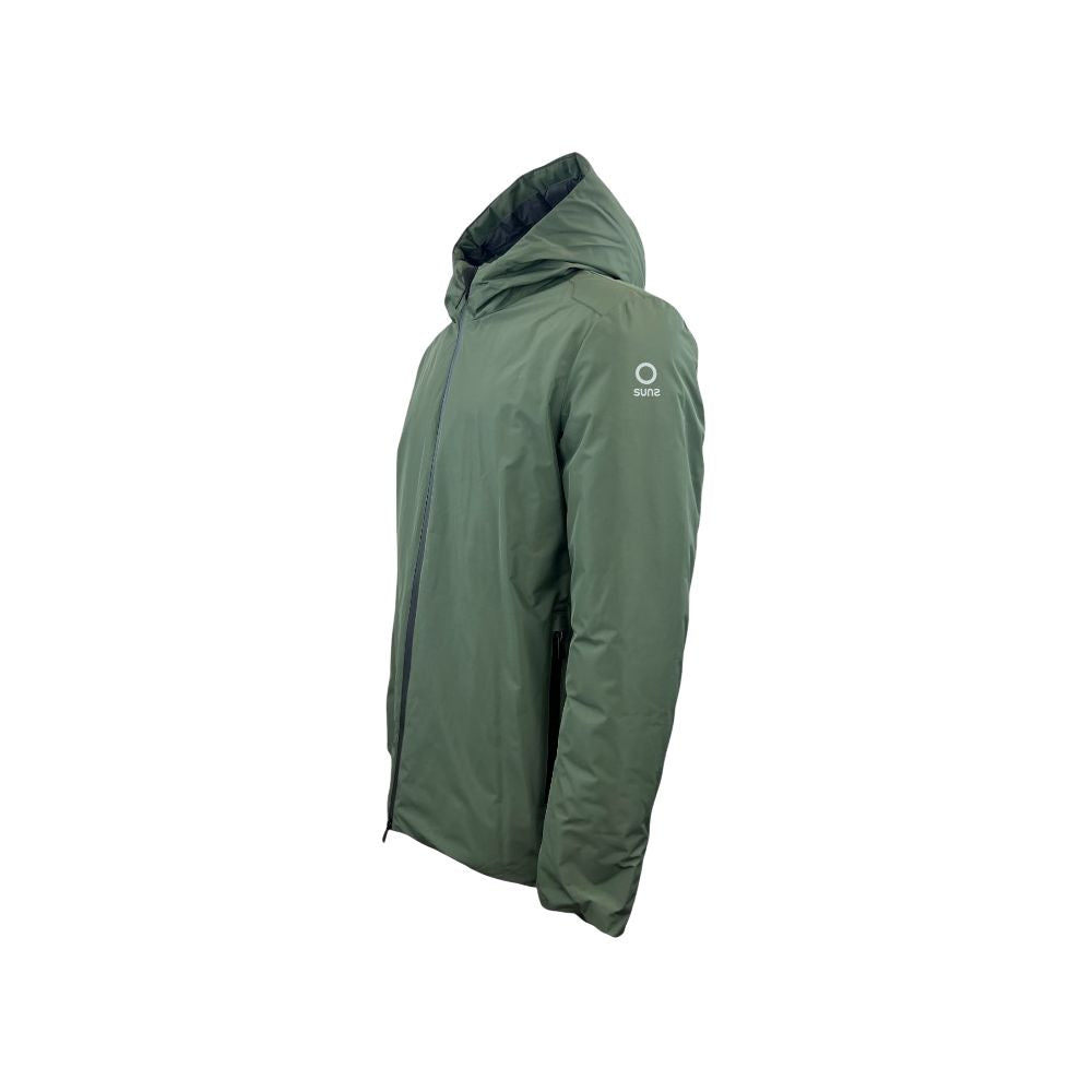 Suns Green Polyester Jacket - Performance Meets Style