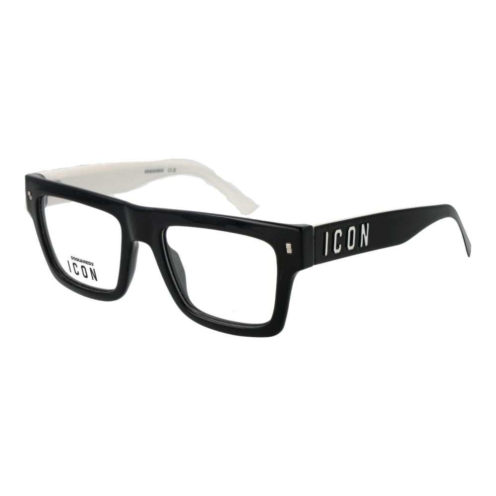 Dsquared² Men’s Optical Glasses – Black Full-Rim Frame, 53mm