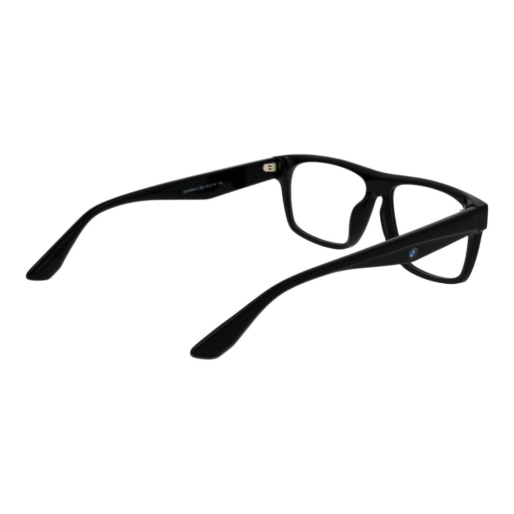 BMW Men's Optical Glasses – Black Full-Rim Frame, 55mm