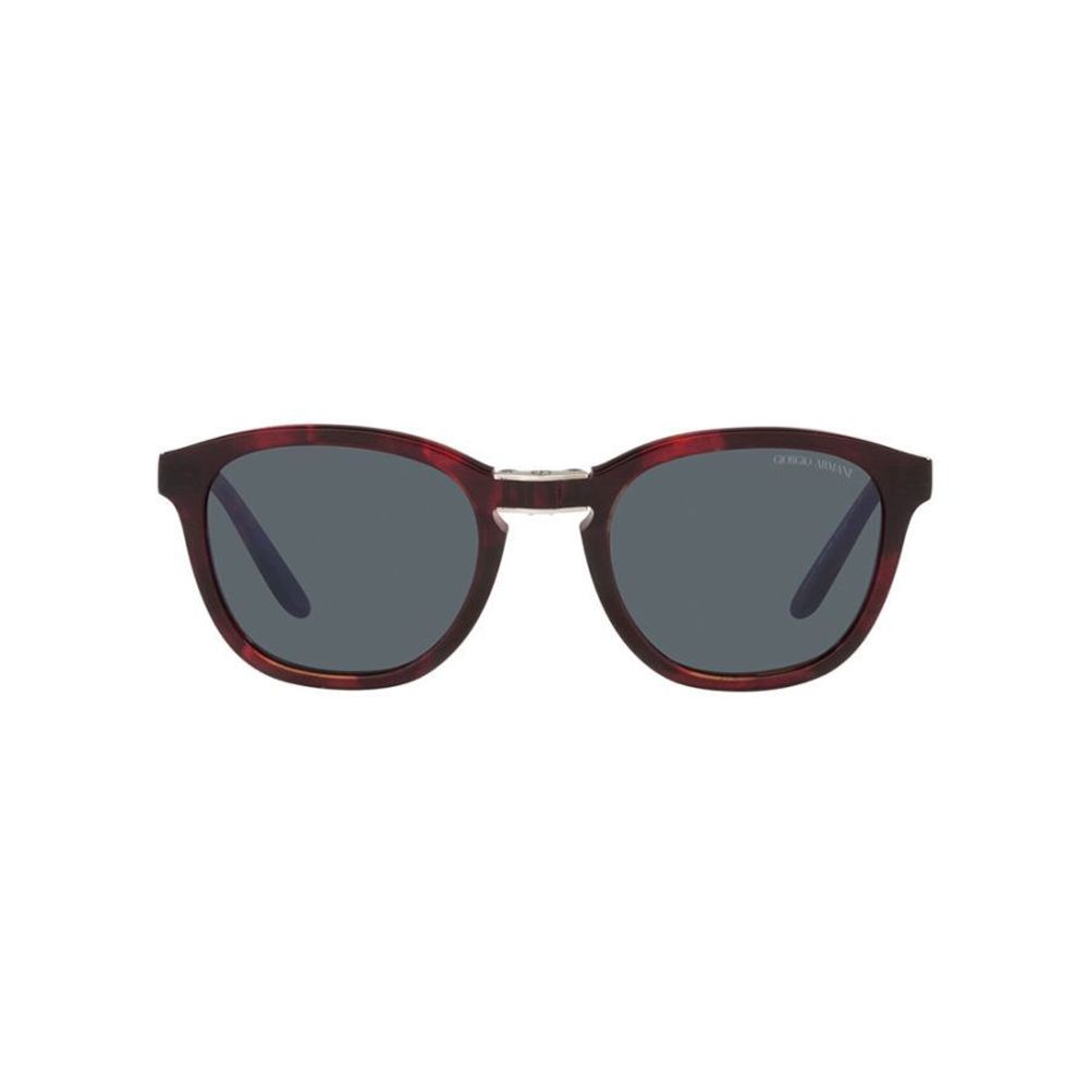 Giorgio Armani Women’s Sunglasses – Red Acetate Frame, Grey Lenses