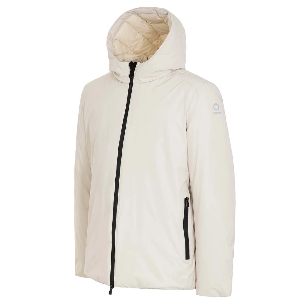 Suns White Polyester Jacket