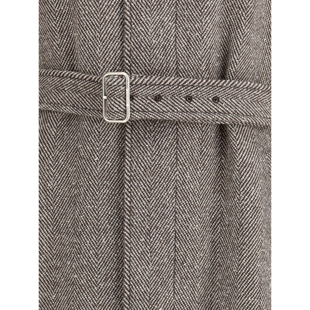 Ferragamo Herringbone Coat