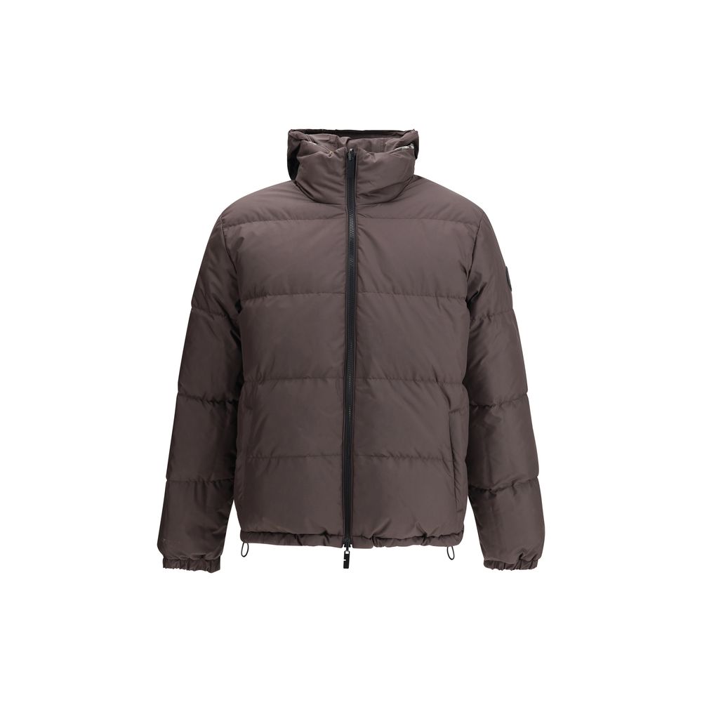 Burberry Reversible Brown Check Snowdon Puffer Jacket