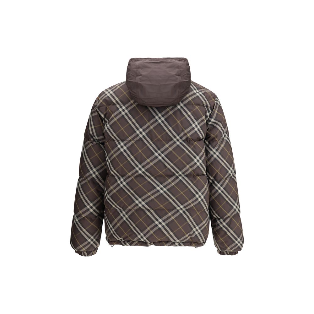 Burberry Reversible Brown Check Snowdon Puffer Jacket