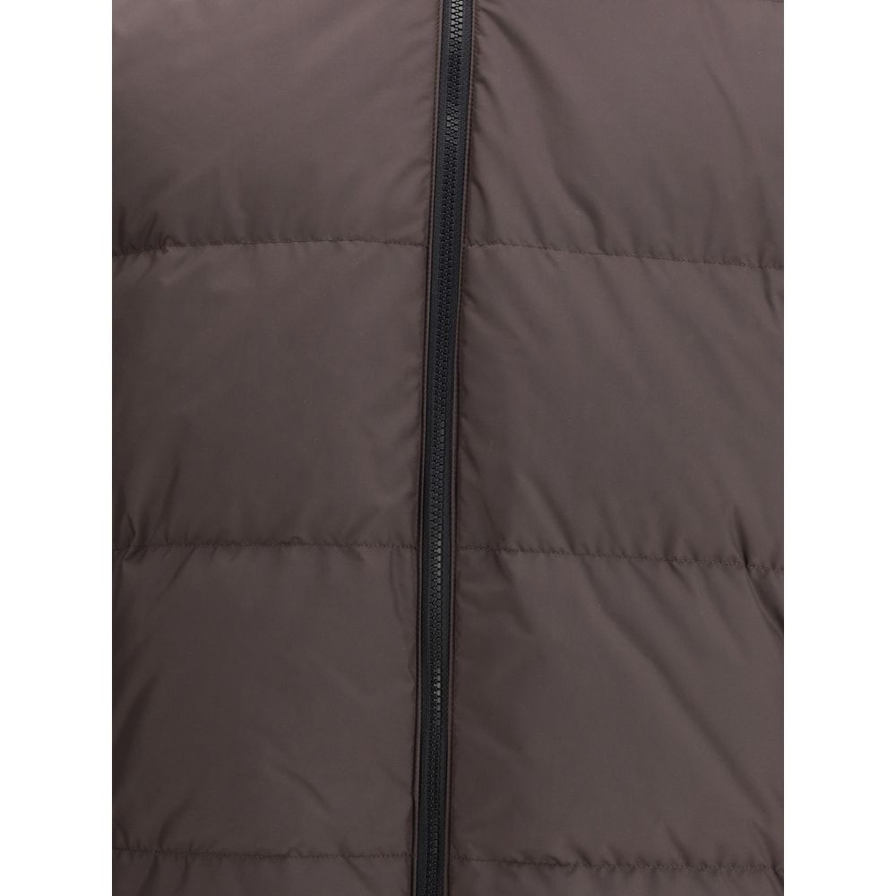 Burberry Reversible Brown Check Snowdon Puffer Jacket