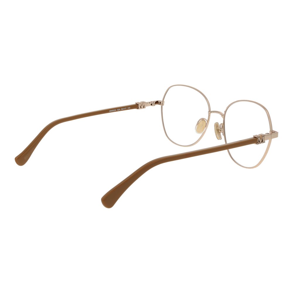 Max Mara Women’s Optical Glasses – Gold Butterfly Frame
